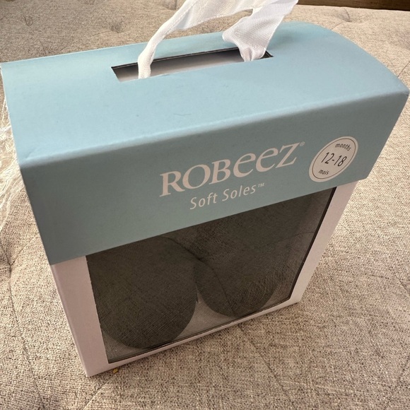 NIB Robeez soft sole walkers 12-18 months buffalo plaid and black baby shoe - Picture 4 of 5